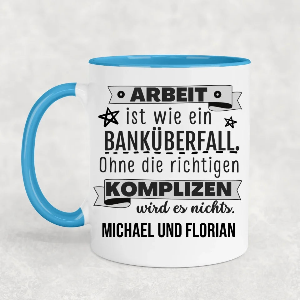 Bankoverval - Gepersonaliseerde mok