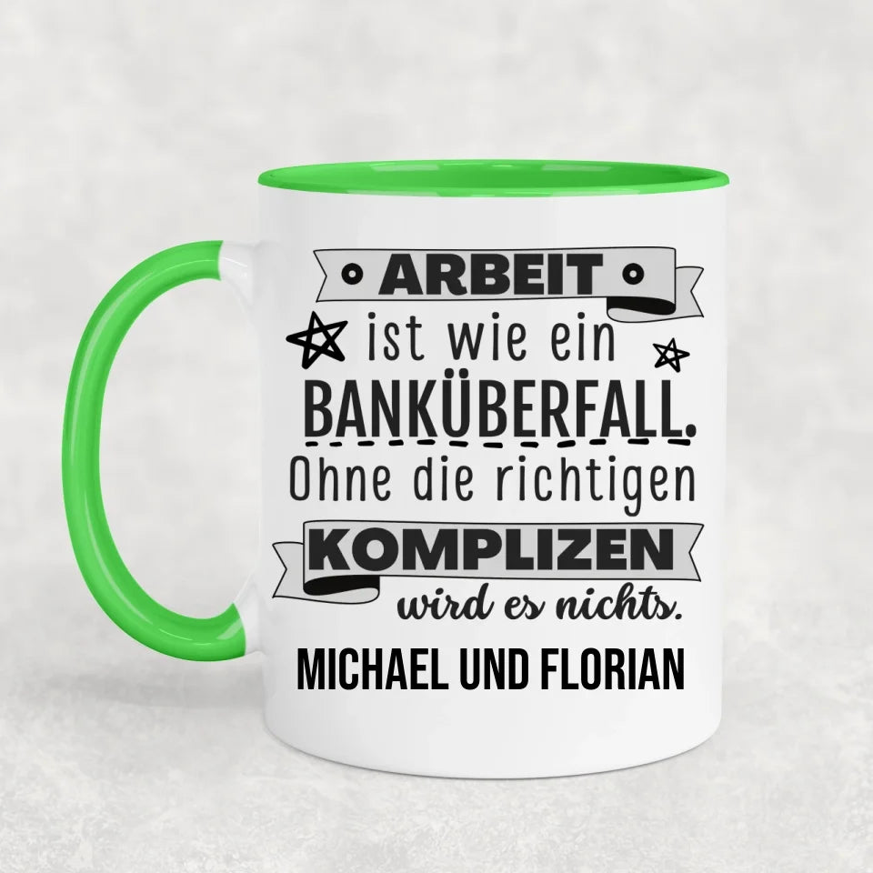 Bankoverval - Gepersonaliseerde mok