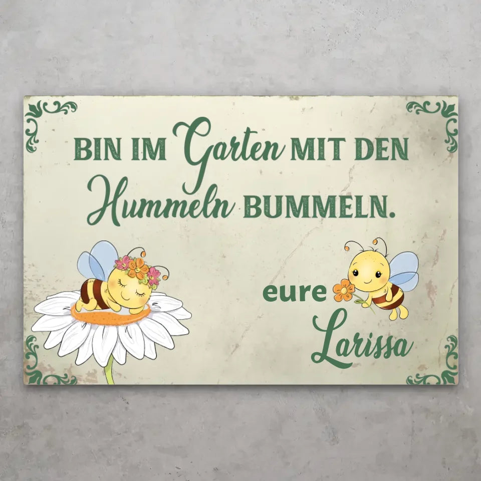 Hommels - Gepersonaliseerd deurbordje
