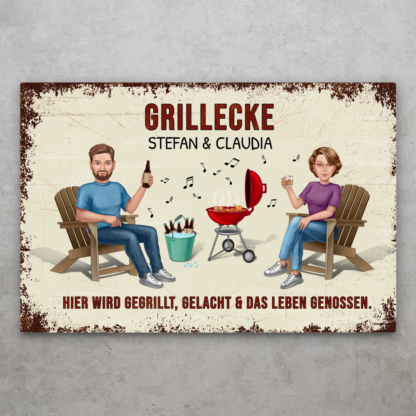 Welkom bij - Gepersonaliseerd deurbord