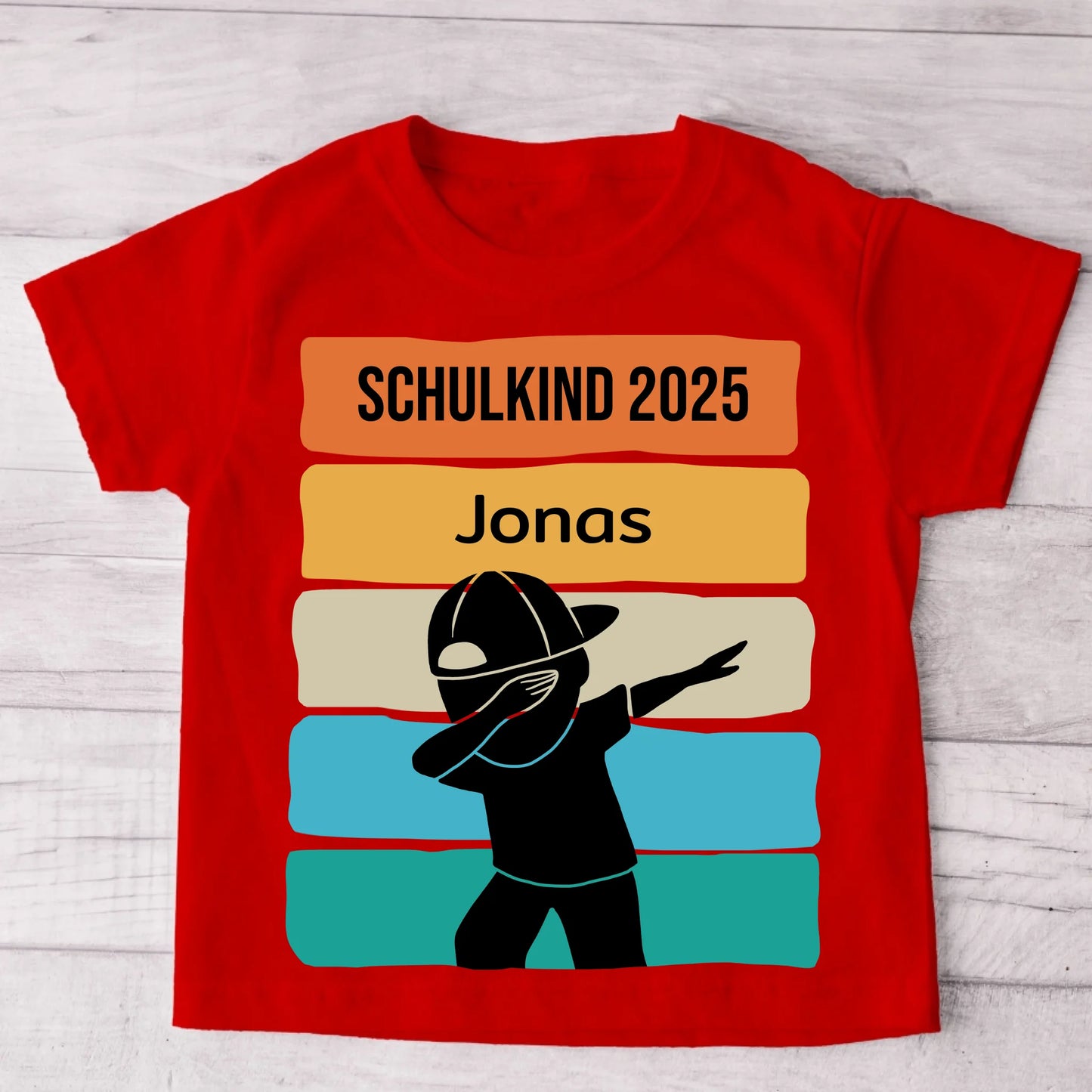 Laten we gaan! - Gepersonaliseerd kinder-T-shirt