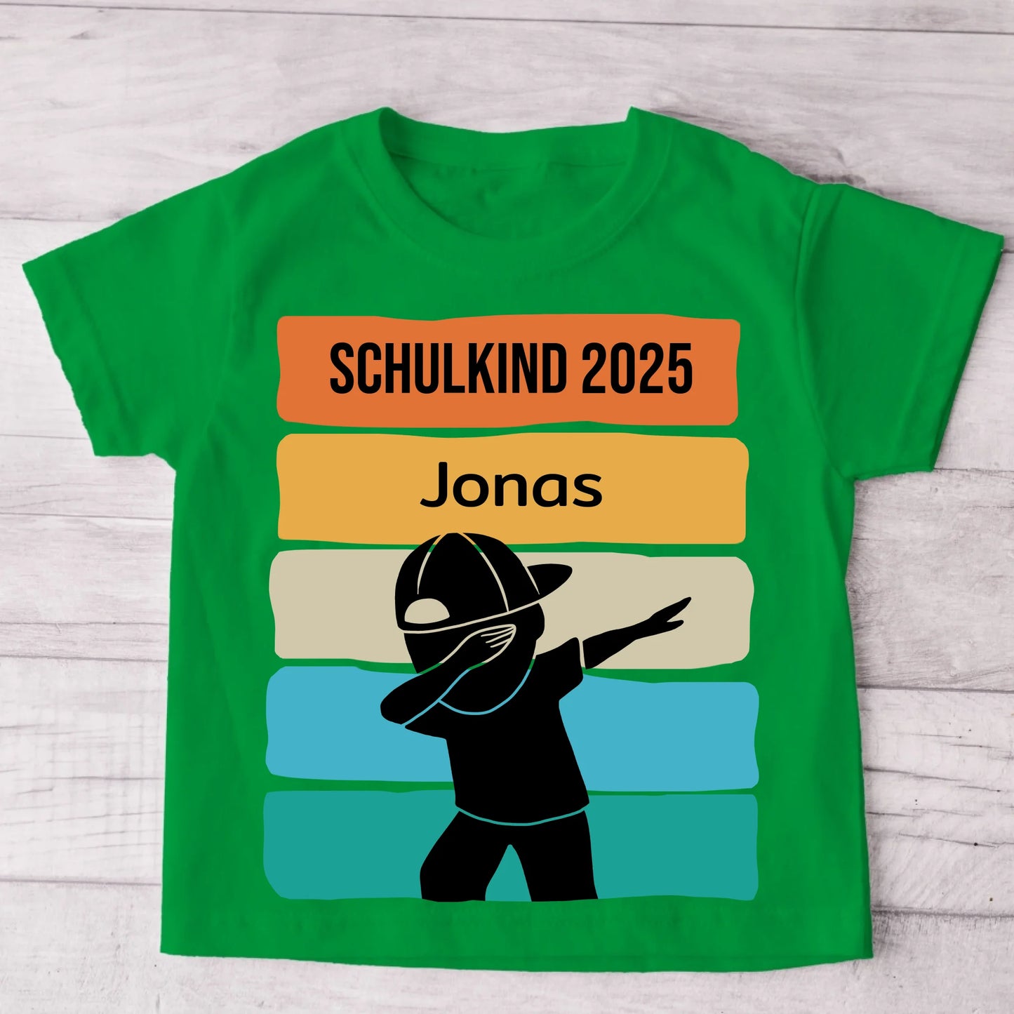 Laten we gaan! - Gepersonaliseerd kinder-T-shirt