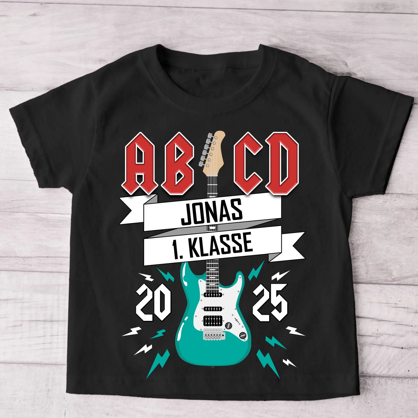 AB/CD - Gepersonaliseerd kinder-T-shirt