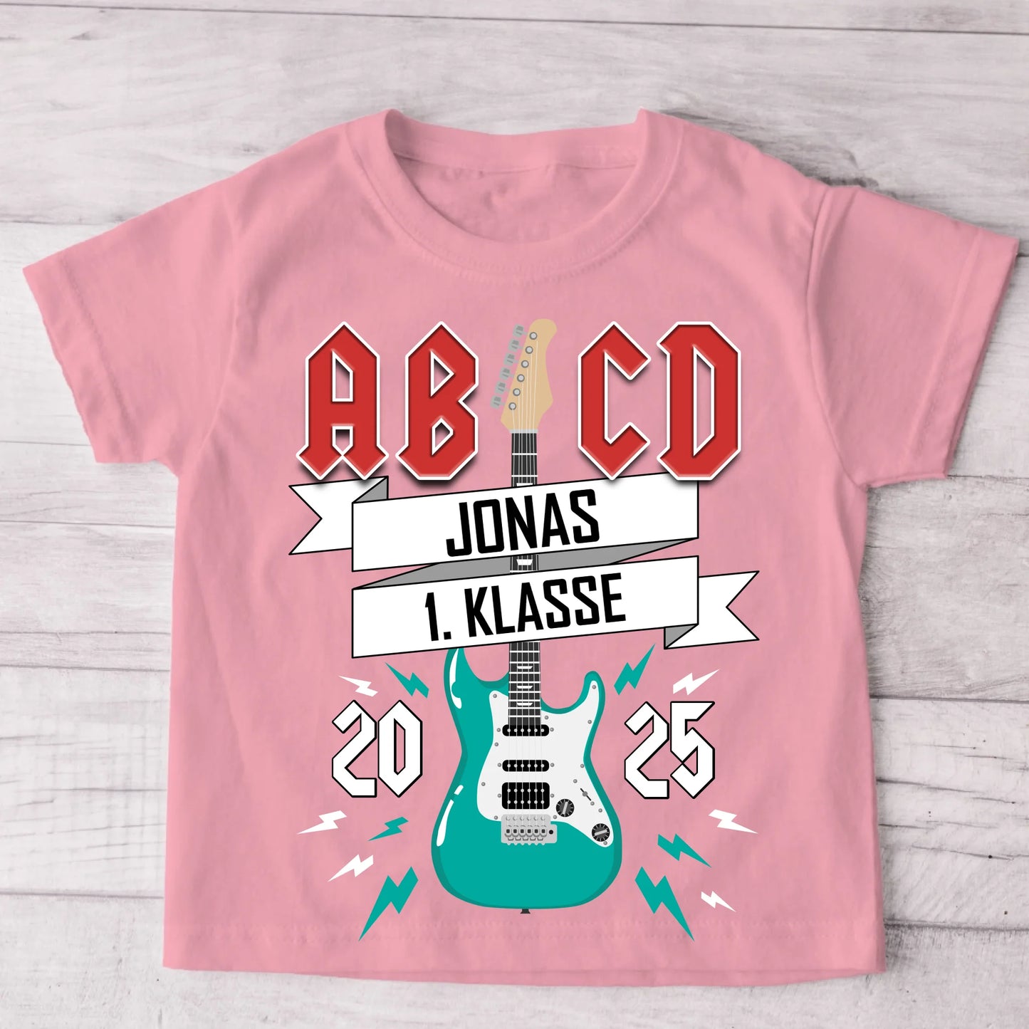 AB/CD - Gepersonaliseerd kinder-T-shirt