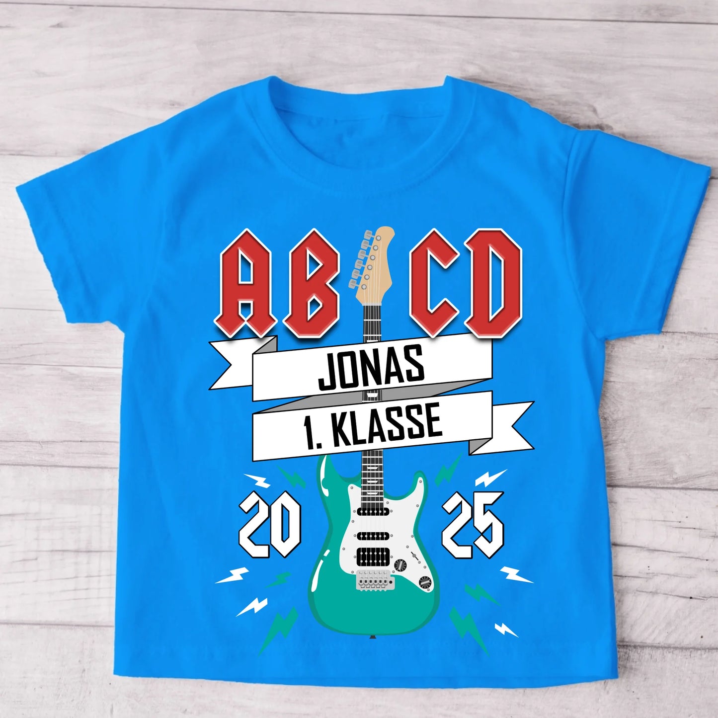 AB/CD - Gepersonaliseerd kinder-T-shirt