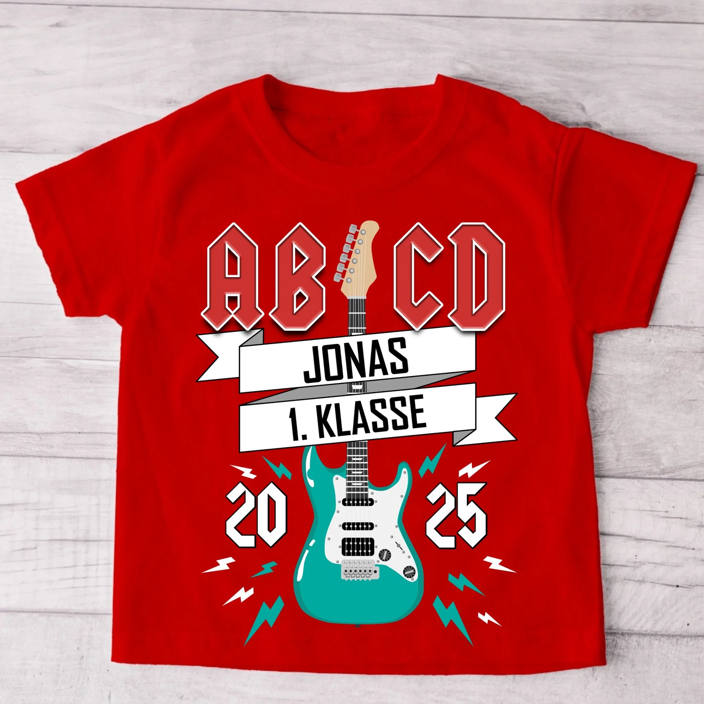 AB/CD - Gepersonaliseerd kinder-T-shirt