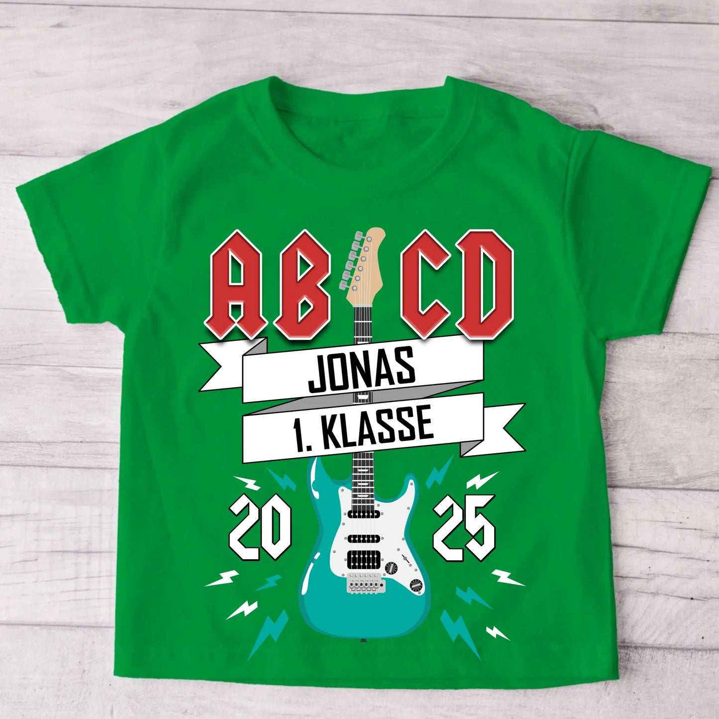 AB/CD - Gepersonaliseerd kinder-T-shirt