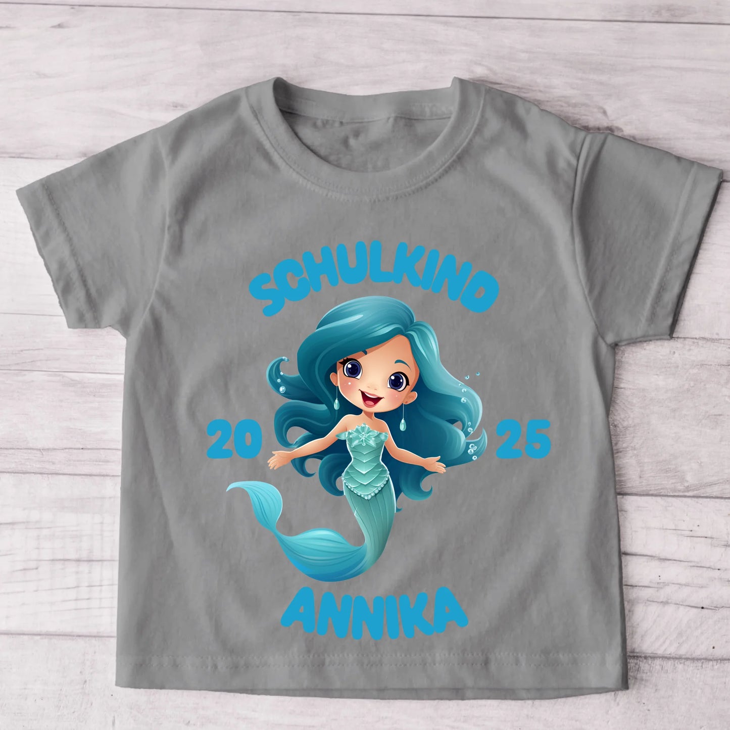 Zeemeermin - Gepersonaliseerd kinder T-shirt