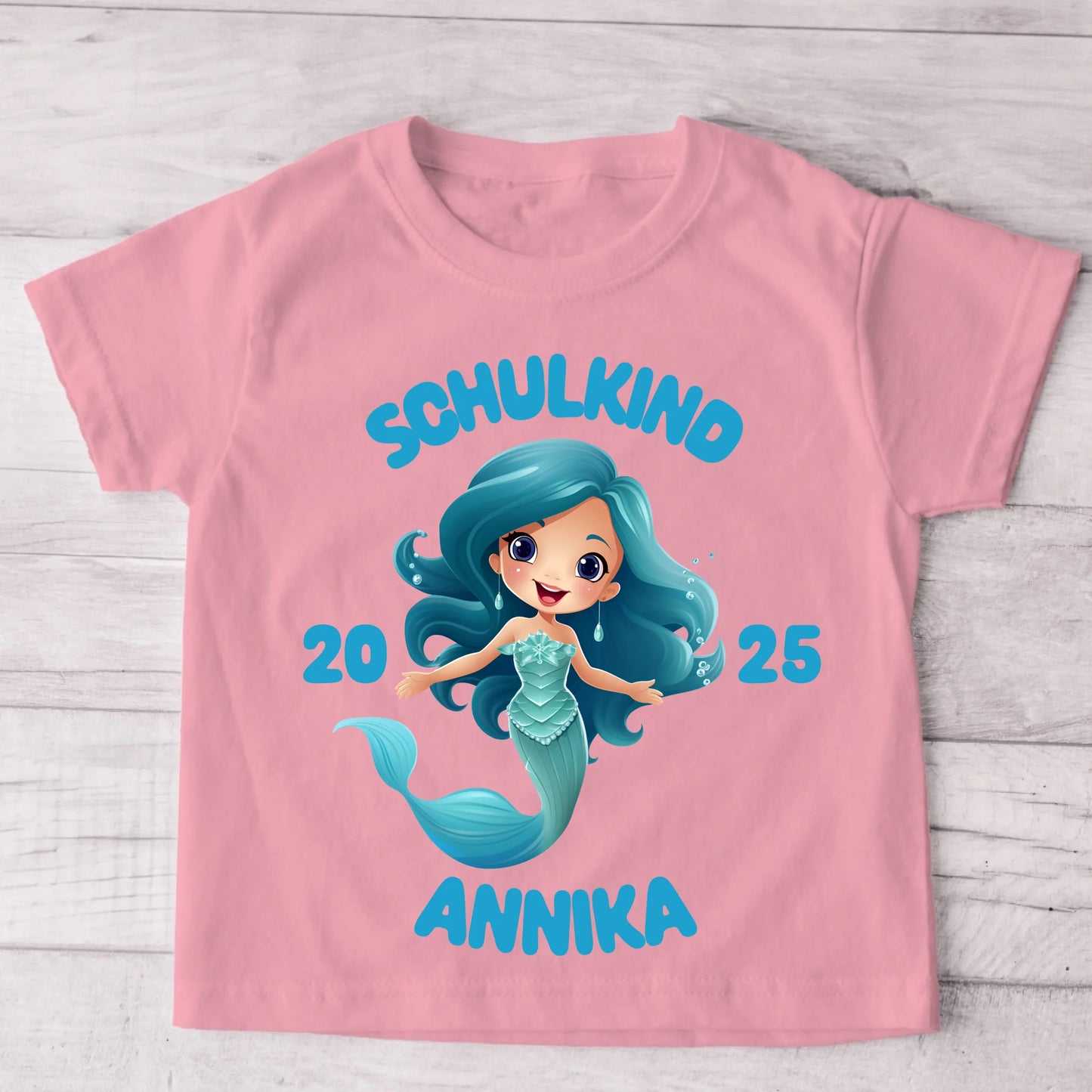 Zeemeermin - Gepersonaliseerd kinder T-shirt