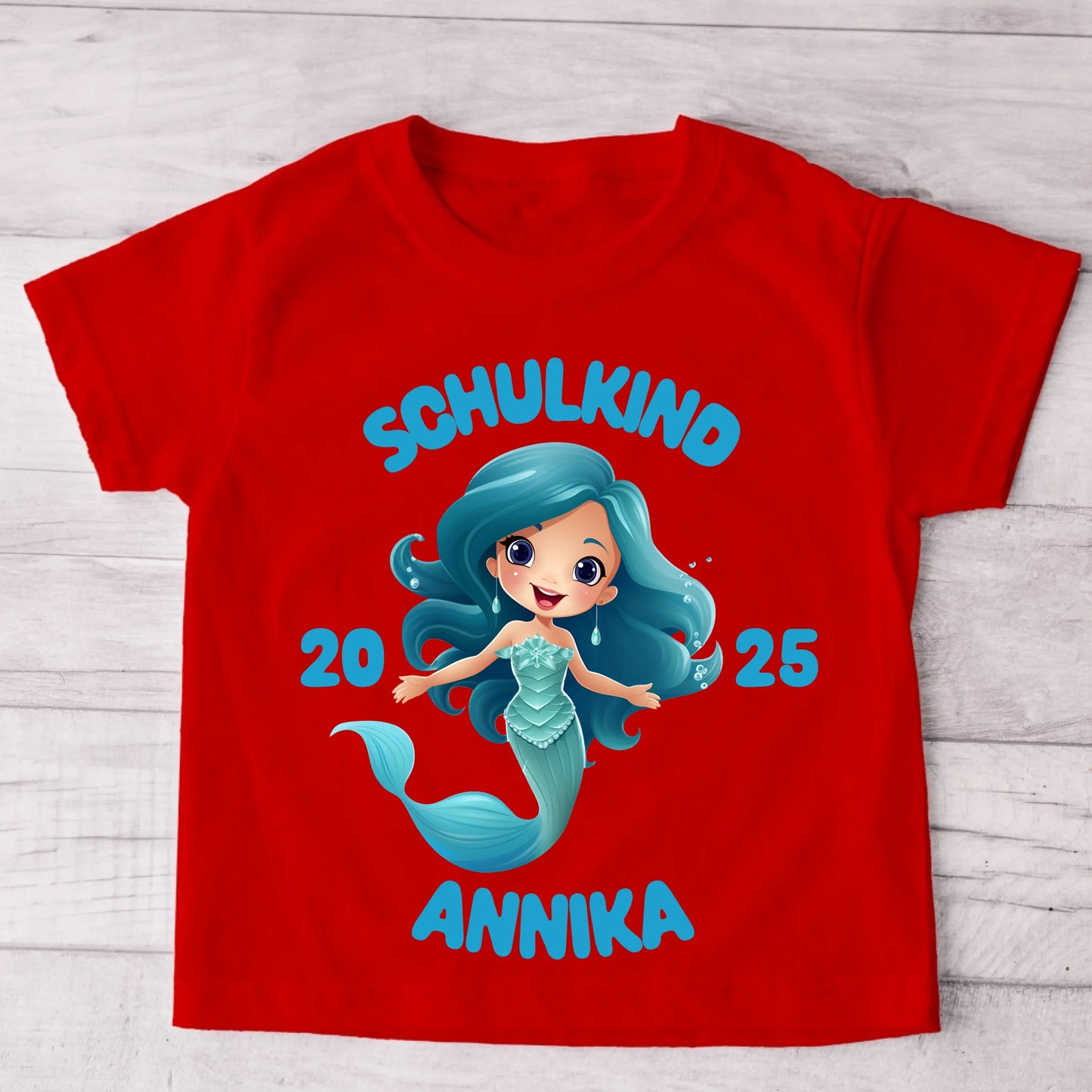 Zeemeermin - Gepersonaliseerd kinder T-shirt
