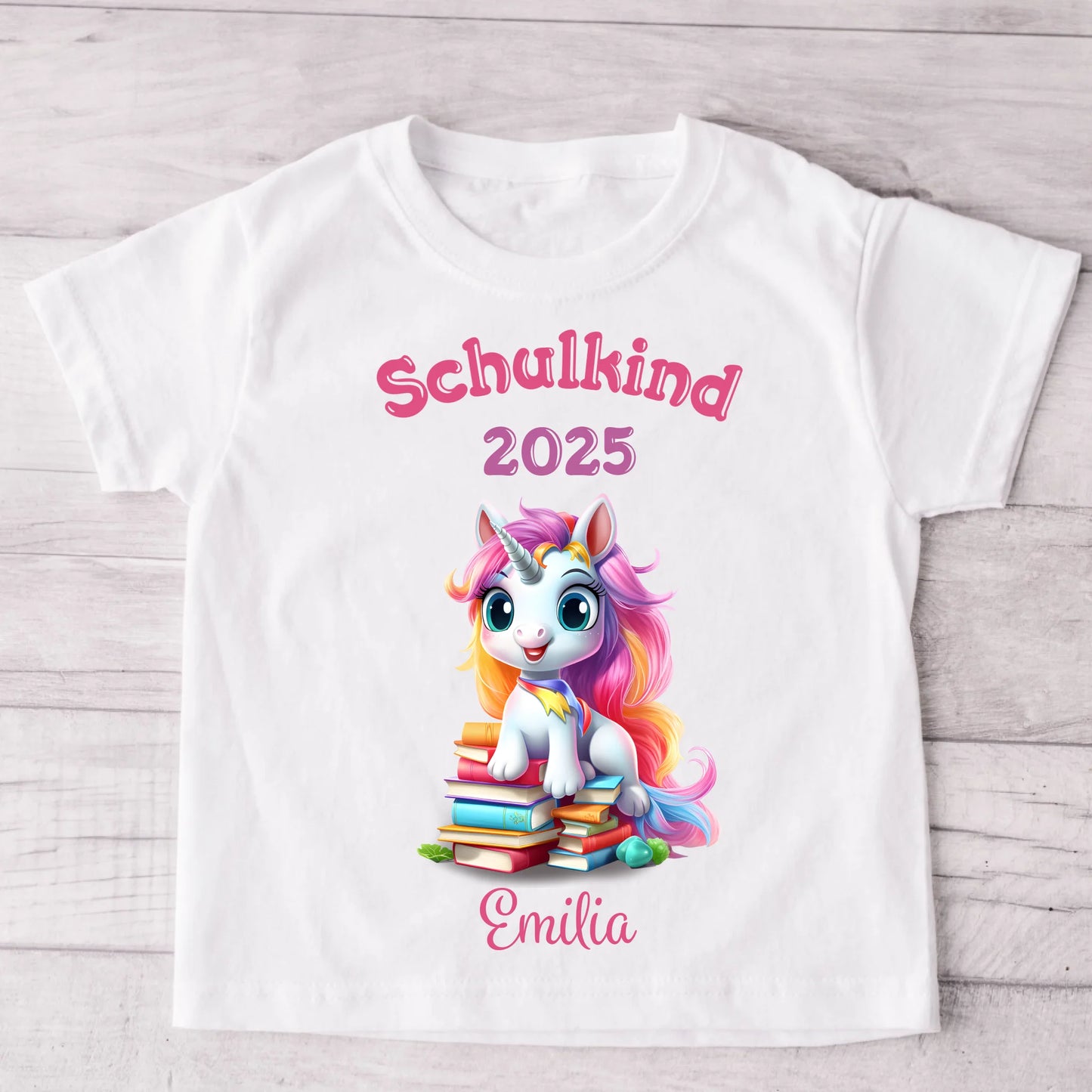 Smart Unicorn - Gepersonaliseerd kinder T-shirt