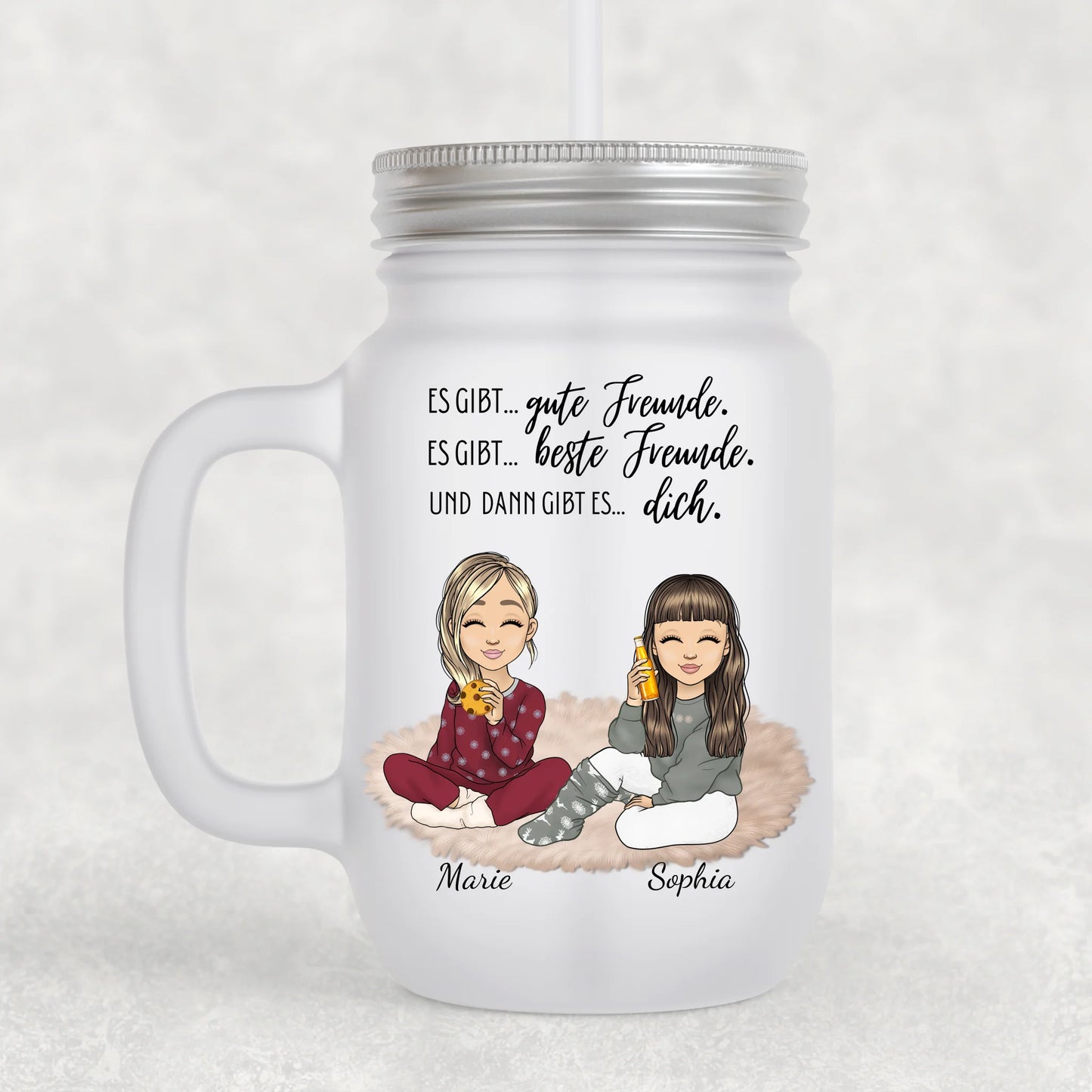 Mensen met een hart - Gepersonaliseerd handvatglas