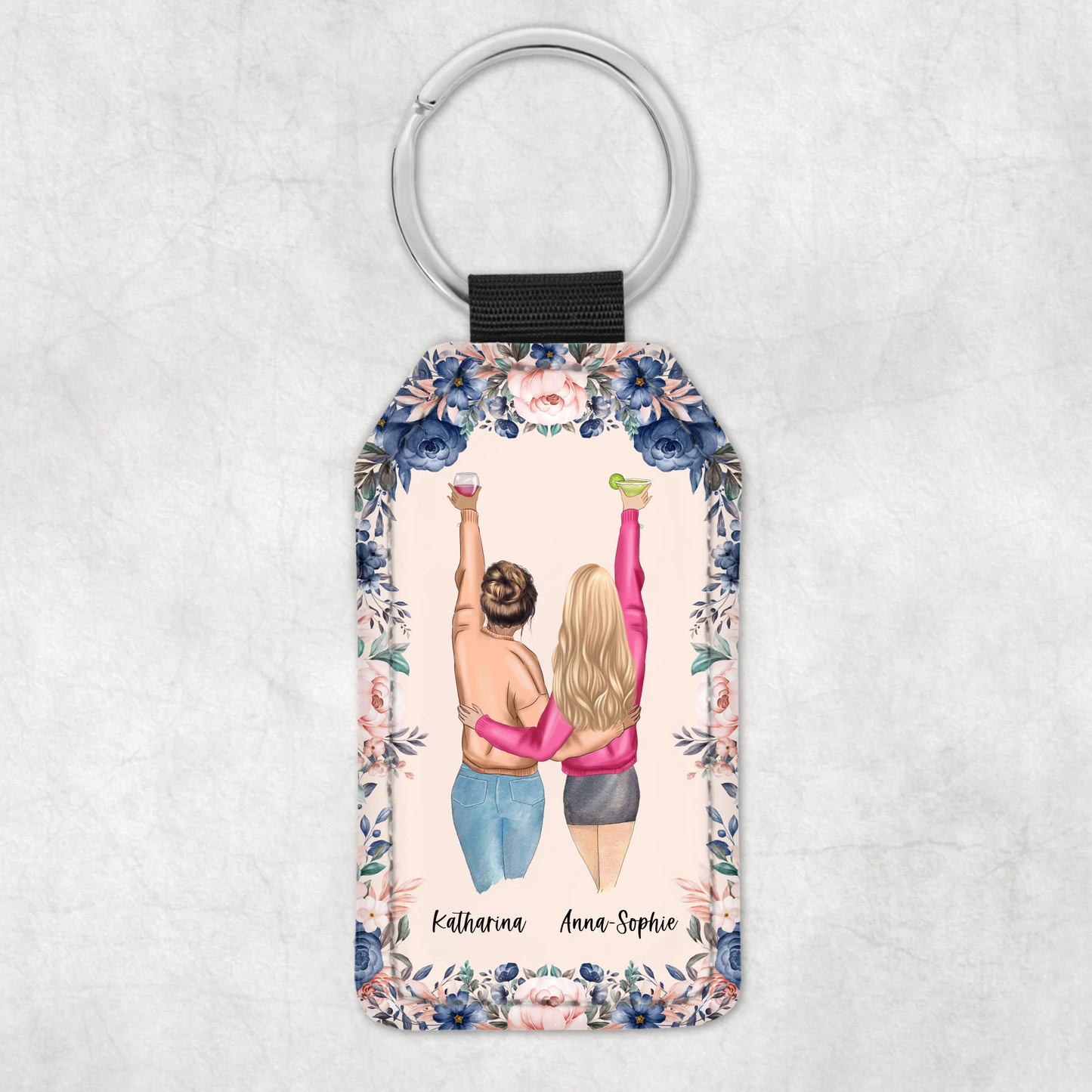 Beste vrienden voor altijd - Gepersonaliseerde sleutelhanger