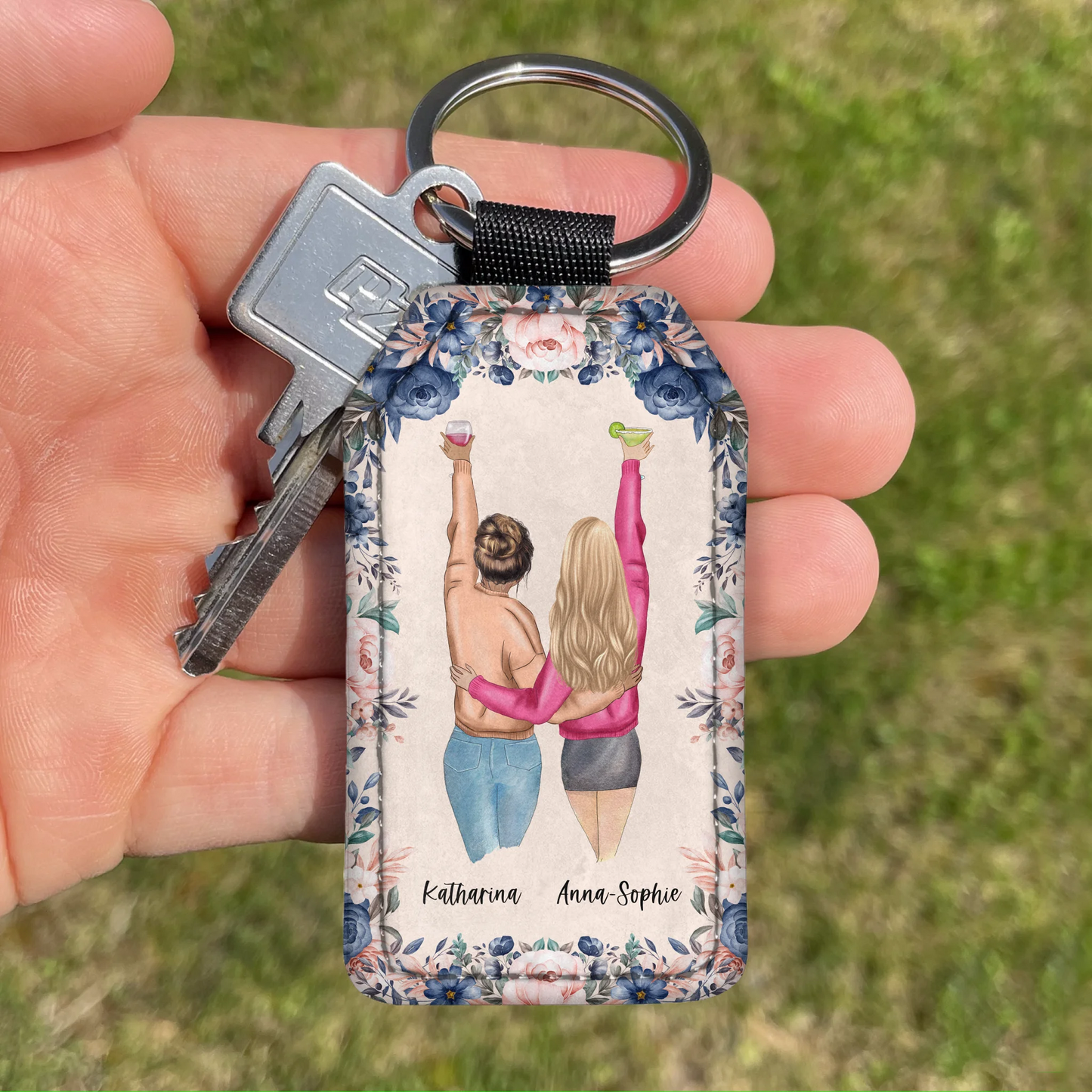 Beste vrienden voor altijd - Gepersonaliseerde sleutelhanger