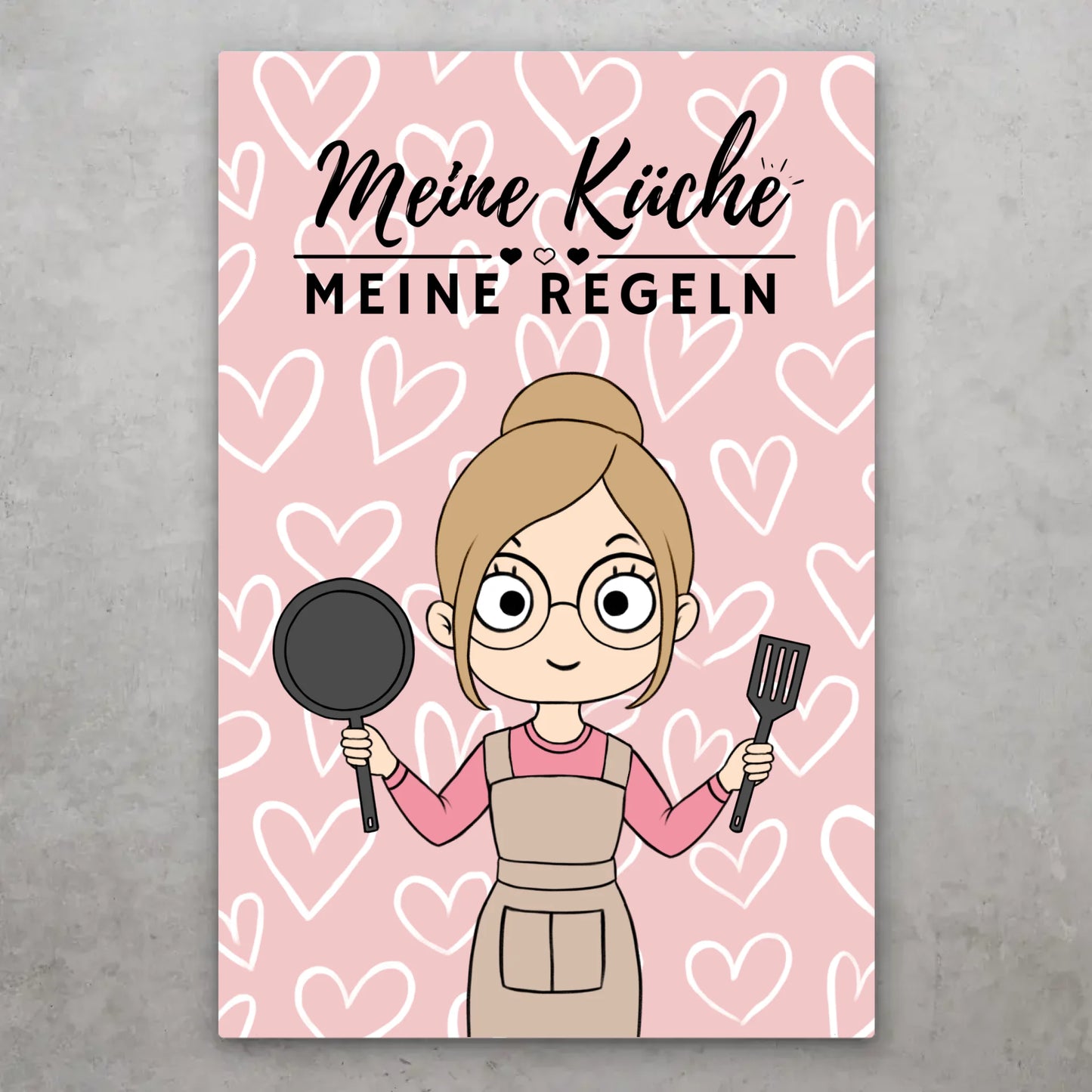 Meine Küche, meine Regeln! - Personalisiertes Türschild