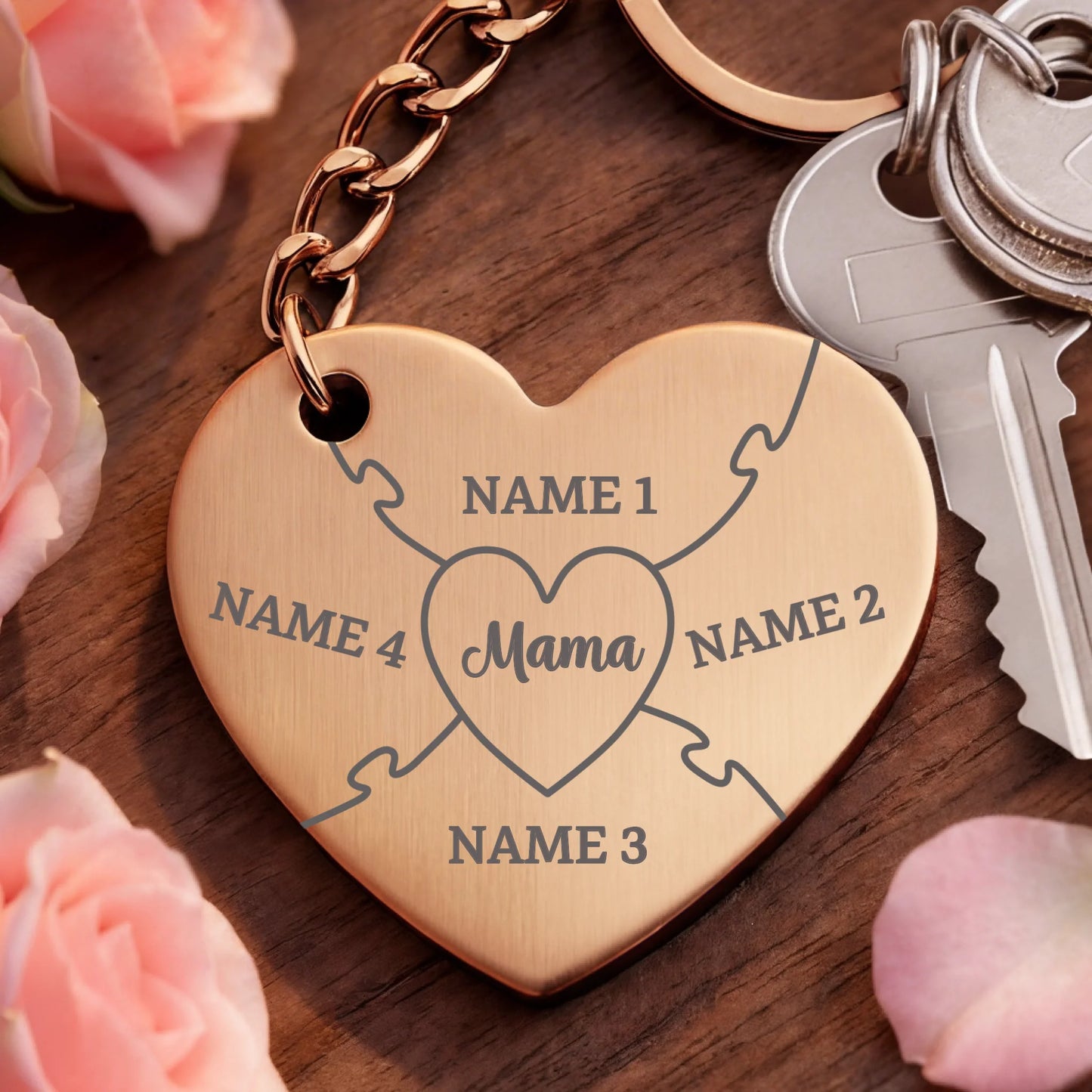 Key chain aluminum silver