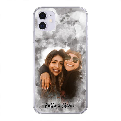 Jouw foto (waterverfstijl) - gepersonaliseerde telefoonhoesje 