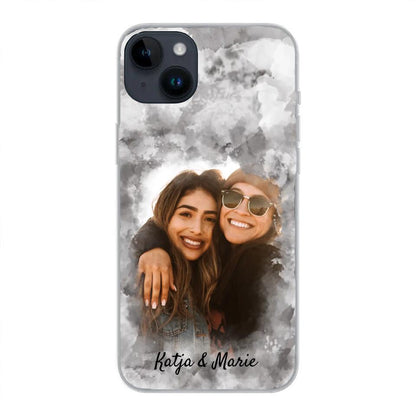 Jouw foto (waterverfstijl) - gepersonaliseerde telefoonhoesje 