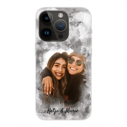 Jouw foto (waterverfstijl) - gepersonaliseerde telefoonhoesje 