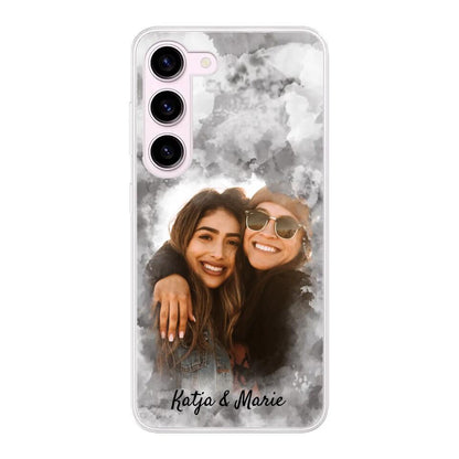 Jouw foto (waterverfstijl) - gepersonaliseerde telefoonhoesje 