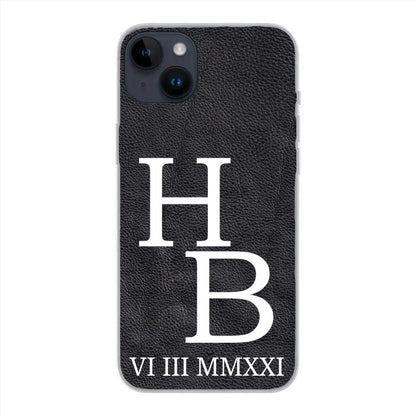 Jouw initialen - gepersonaliseerd telefoonhoesje 