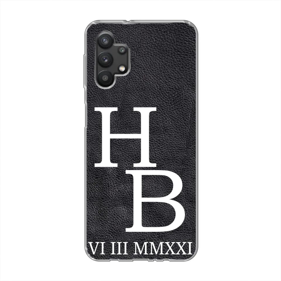Jouw initialen - gepersonaliseerd telefoonhoesje 