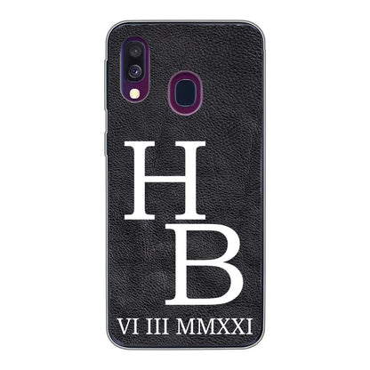 Jouw initialen - gepersonaliseerd telefoonhoesje 