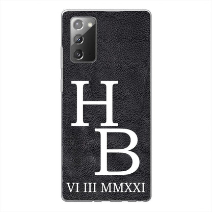 Jouw initialen - gepersonaliseerd telefoonhoesje 