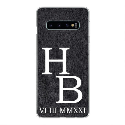 Jouw initialen - gepersonaliseerd telefoonhoesje 