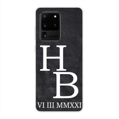 Jouw initialen - gepersonaliseerd telefoonhoesje 