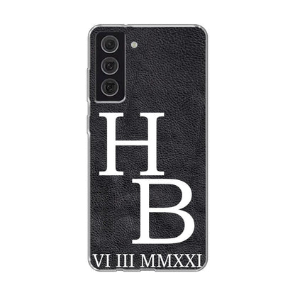 Jouw initialen - gepersonaliseerd telefoonhoesje 