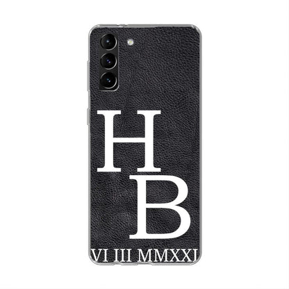 Jouw initialen - gepersonaliseerd telefoonhoesje 