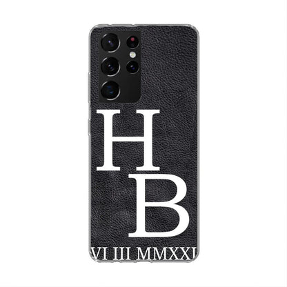 Jouw initialen - gepersonaliseerd telefoonhoesje 