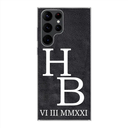 Jouw initialen - gepersonaliseerd telefoonhoesje 