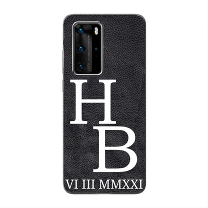 Jouw initialen - gepersonaliseerd telefoonhoesje 