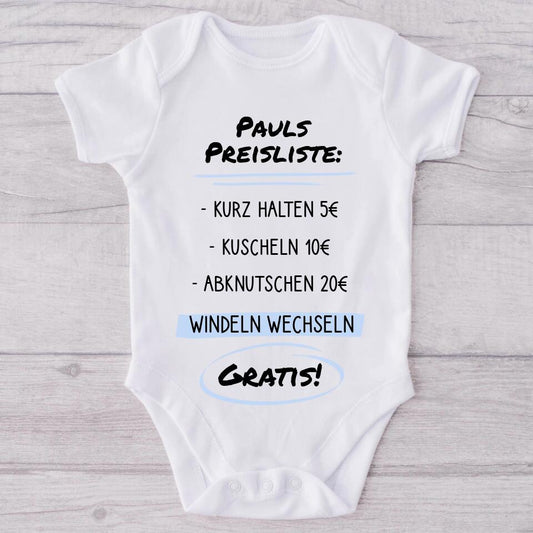 Gratis luierwissels - Gepersonaliseerde babyromper 