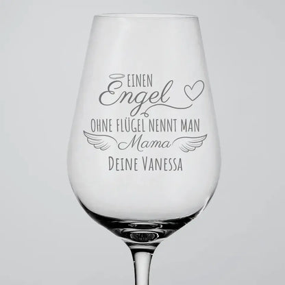 Engel zonder vleugels - Gepersonaliseerd wijnglas 
