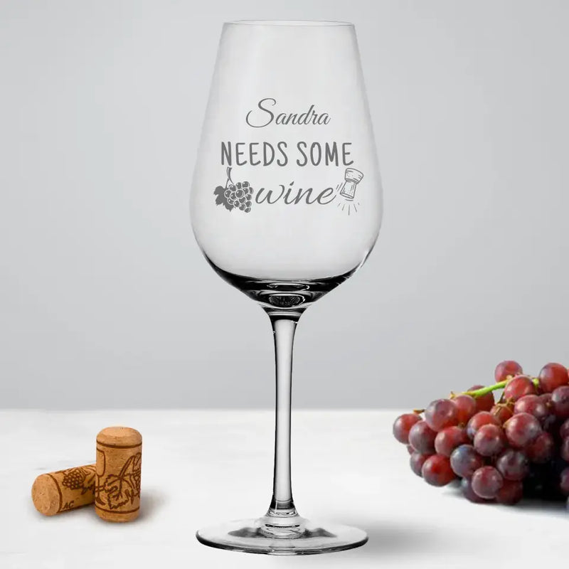 Some wine - Personalisiertes Weinglas