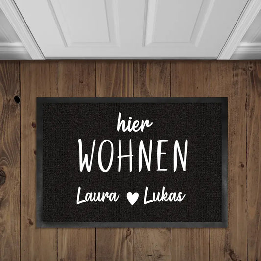 Woon hier - Gepersonaliseerde deurmat 