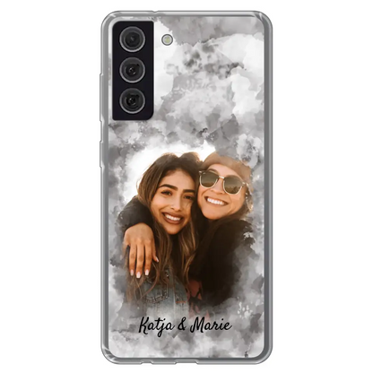 Jouw foto (waterverfstijl) - gepersonaliseerde telefoonhoesje 