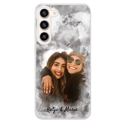 Jouw foto (waterverfstijl) - gepersonaliseerde telefoonhoesje 