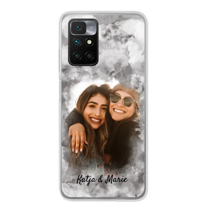 Jouw foto (waterverfstijl) - gepersonaliseerde telefoonhoesje 