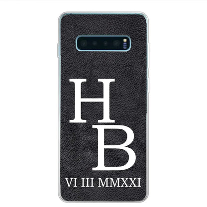Jouw initialen - gepersonaliseerd telefoonhoesje 