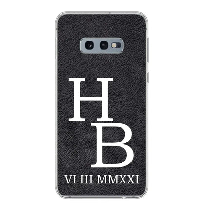 Jouw initialen - gepersonaliseerd telefoonhoesje 
