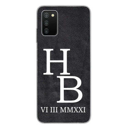 Jouw initialen - gepersonaliseerd telefoonhoesje 