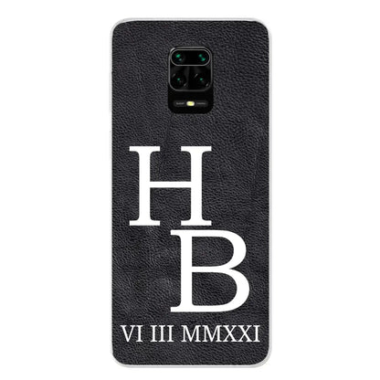 Jouw initialen - gepersonaliseerd telefoonhoesje 