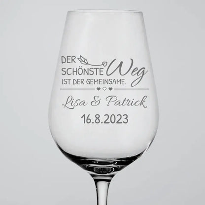 Samen - Gepersonaliseerd wijnglas 