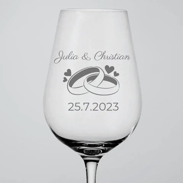 Für immer - Personalisiertes Weinglas