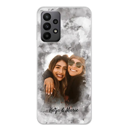 Jouw foto (waterverfstijl) - gepersonaliseerde telefoonhoesje 