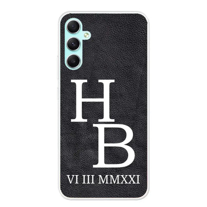 Jouw initialen - gepersonaliseerd telefoonhoesje 